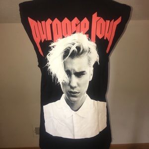 NWOT Justin Bieber Medium Tank Top Purpose Tour